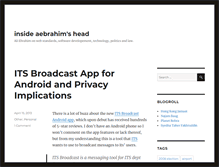 Tablet Screenshot of blog.ebrahim.org